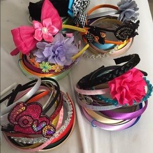 58 Assorted girl headbands some are New / used